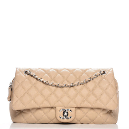 Chanel Caviar Quilted Jumbo Easy Flap Beige 1 of 10