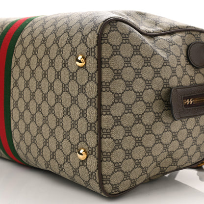 Gucci X BALENCIAGA BB Supreme Monogram Web Medium Ophidia Carry-On Duffle Bag Beige New Acero 9 of 9