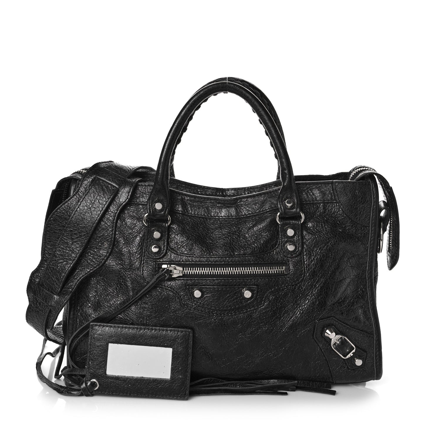 Agneau Classic Silver Hardware S City Black