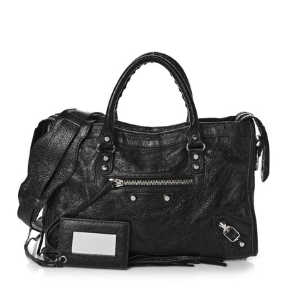 Balenciaga Agneau Classic Silver Hardware S City Black 1 of 15