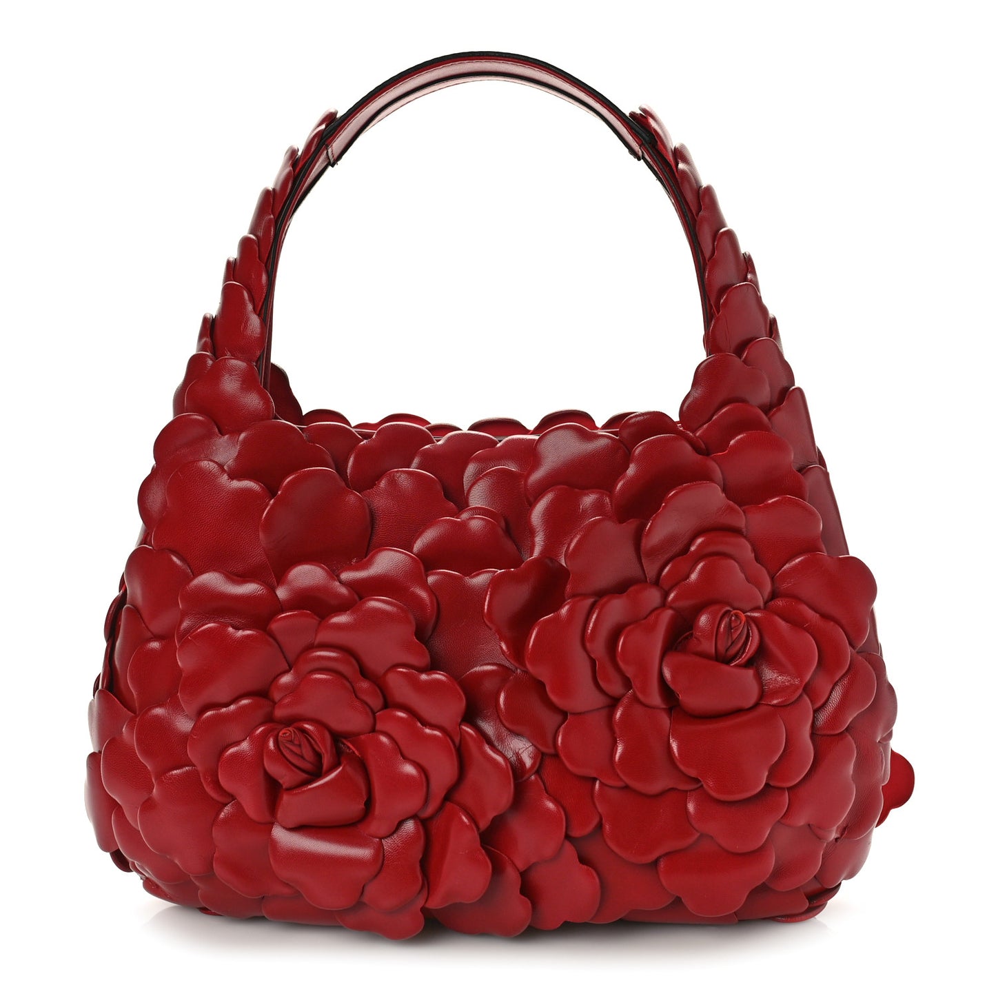 Nappa Atelier 03 Rose Edition Small Hobo Rosso Valentino