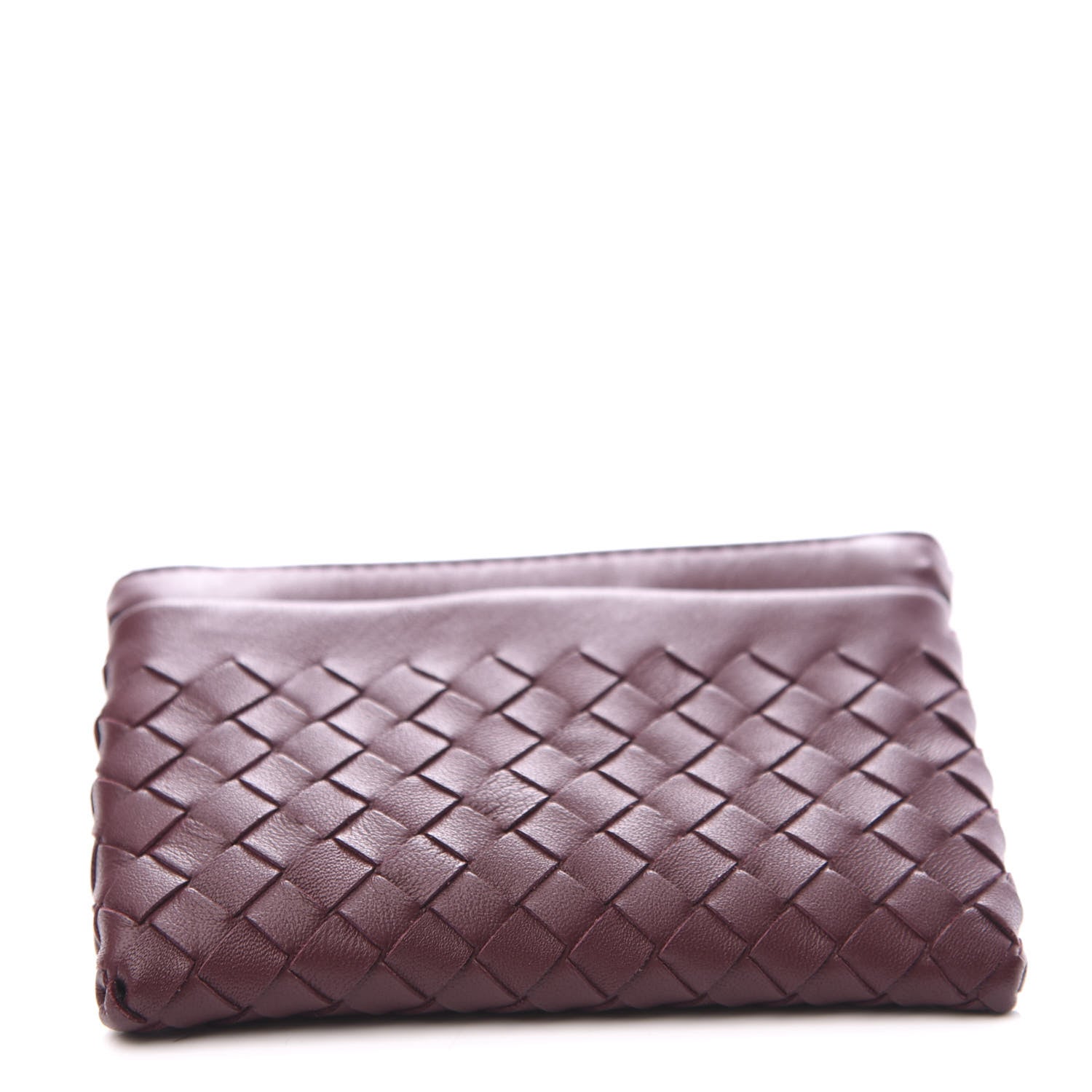 Bottega Veneta Nappa Intrecciato Key Holder Aubergine 3 of 10
