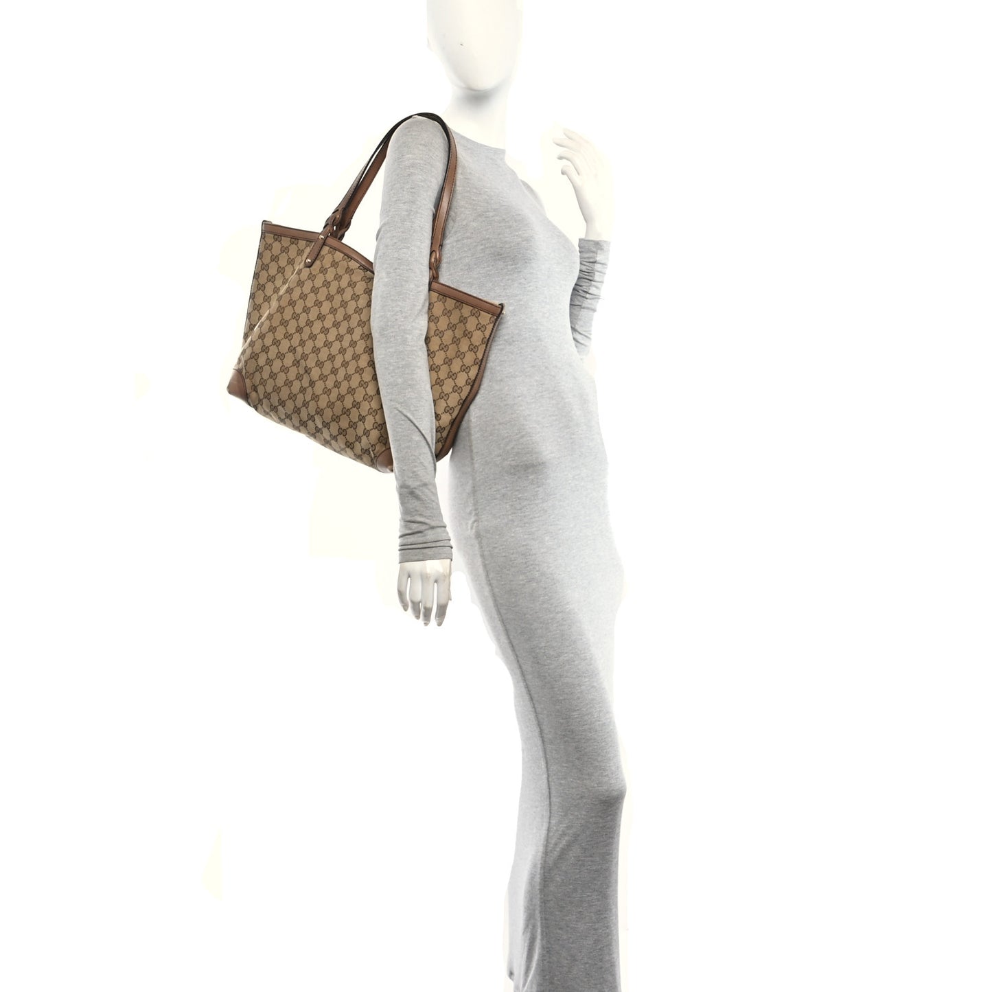 Monogram Large Craft Tote Light Brown
