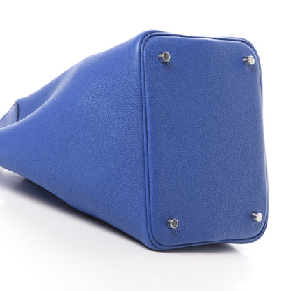 Hermes Taurillon Maurice Picotin Lock 22 MM Bleu Zellige 9 of 11