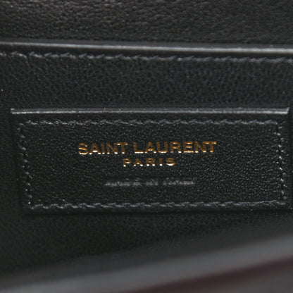 Saint Laurent Lambskin Matelasse Chevron Monogram Small Sulpice Bag Black 7 of 11