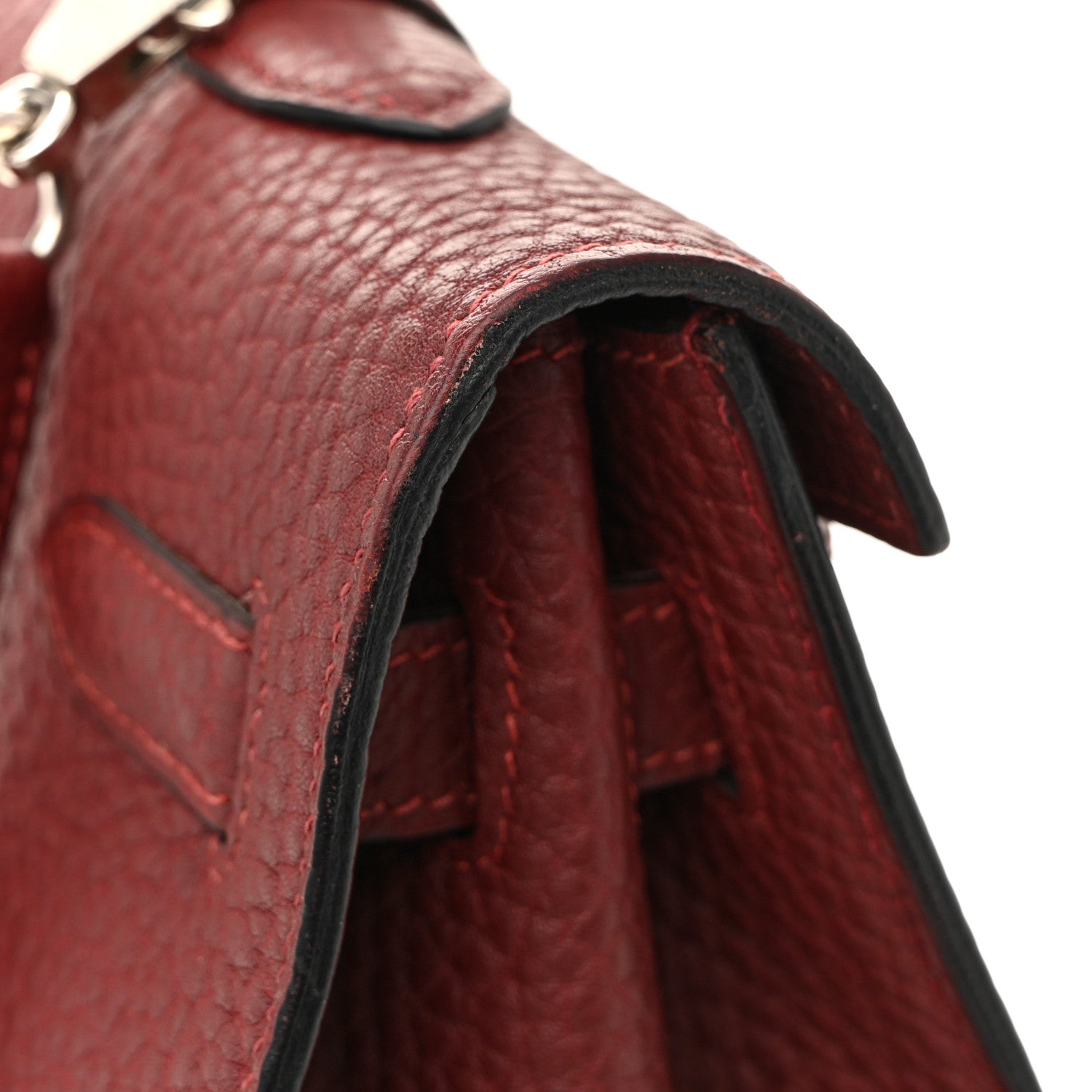 Hermes Fjord Kelly Sellier 35 Rouge H 12 of 16