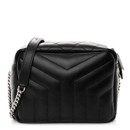 Saint Laurent Calfskin Y Quilted Monogram Small Loulou Bowling Bag Black 1 of 9