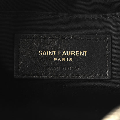 Saint Laurent Calfskin Matelasse Monogram Lou Camera Bag Black 6 of 10