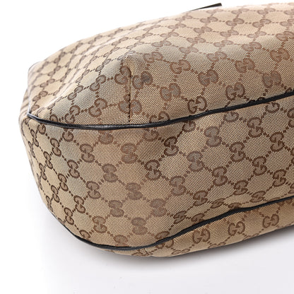 Gucci Monogram Large New Ladies Web Hobo Dark Brown 12 of 18