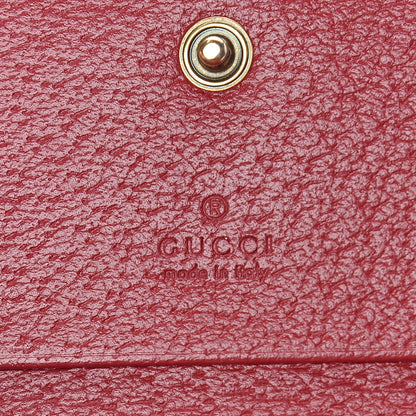 Gucci GG Supreme Monogram Queen Margaret Card Case Red 6 of 8