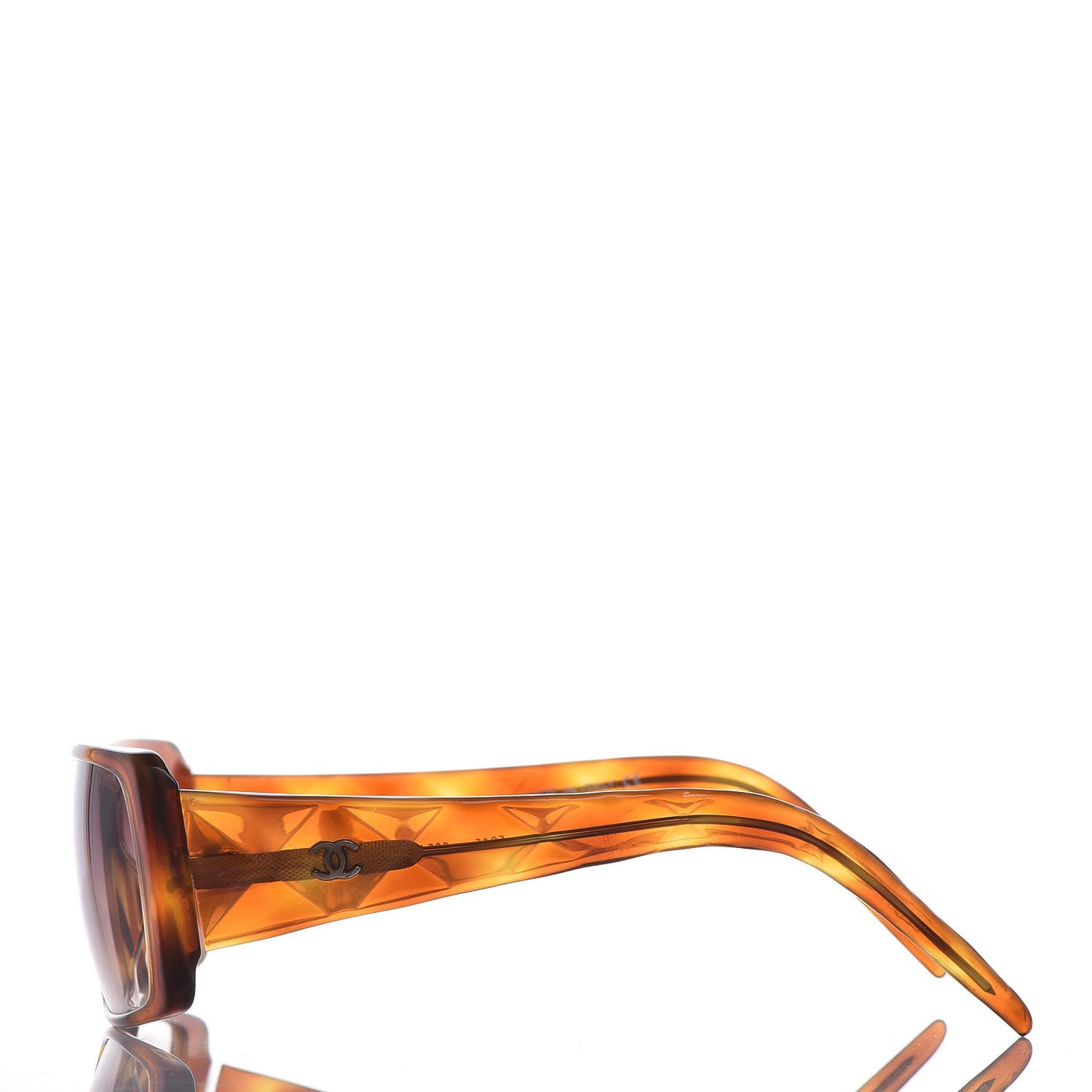 Quilted CC Sunglasses 5045 Tortoise