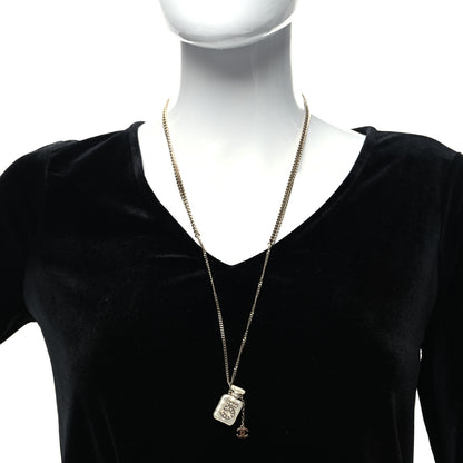 Chanel Resin Crystal CC No 5 Perfume Bottle Necklace 2 of 5