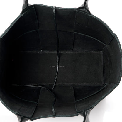 Bottega Veneta Grained Calfskin Intrecciato Small Arco Tote Black 6 of 11
