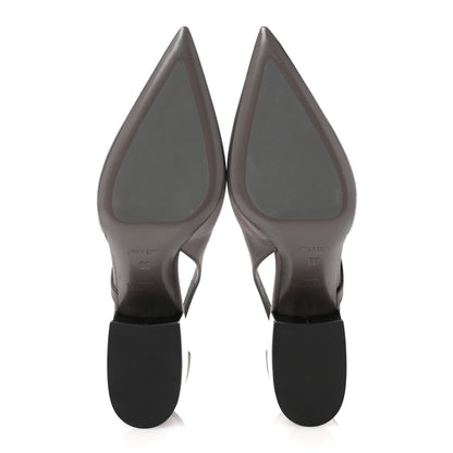 Prada Satin Cutout 55mm Pumps 38 Ardesia 6 of 10