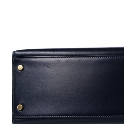 Hermes Box Kelly Sellier 32 Bleu Marine 33 of 34