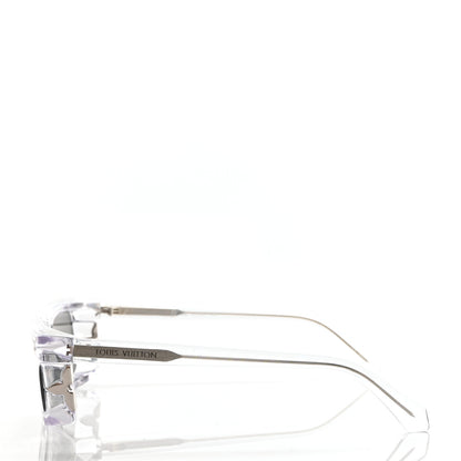 Louis Vuitton Acetate LV Venice Square Sunglasses Z2186U Crystal 3 of 8