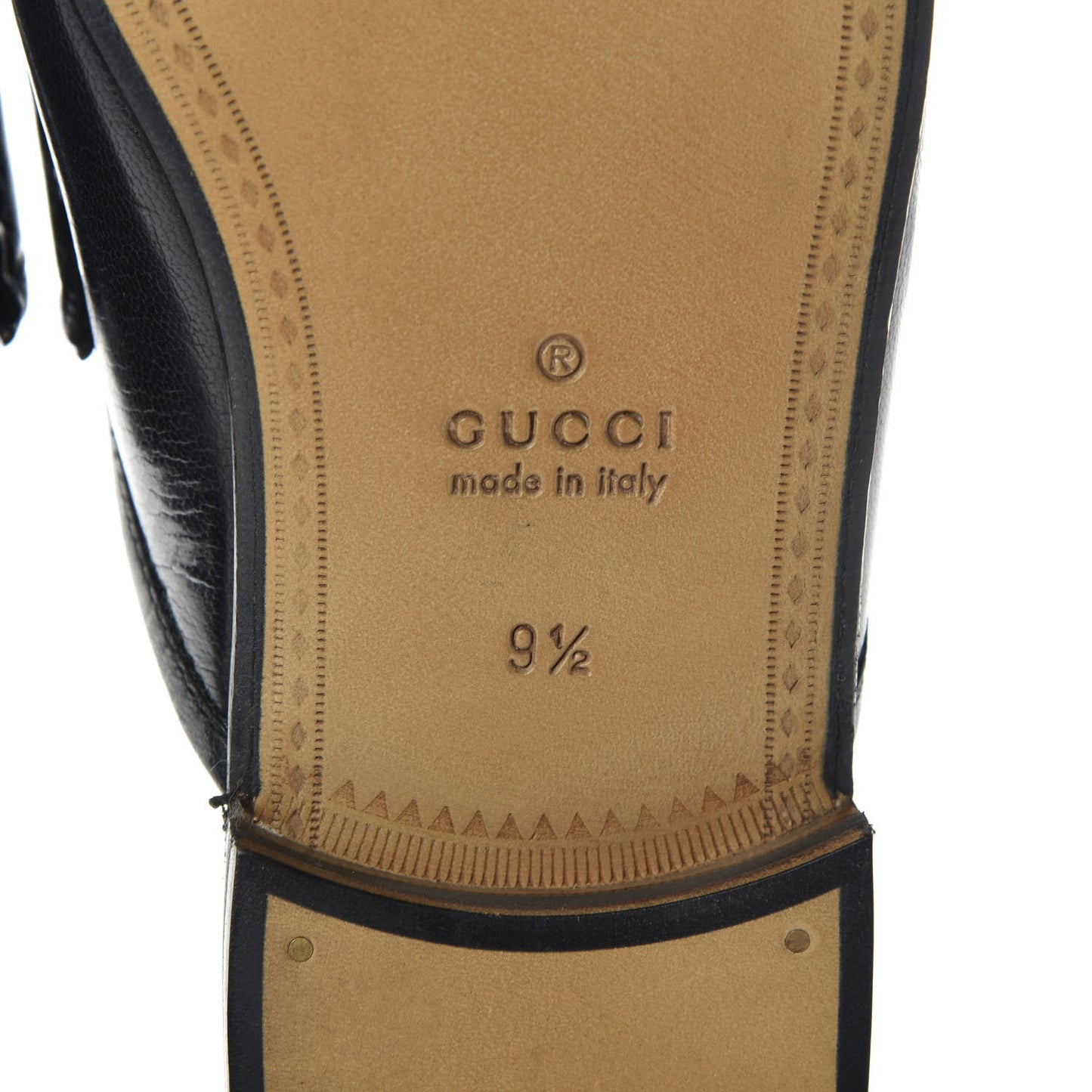 Goatskin Mens Horsebit Slippers 9.5 Black