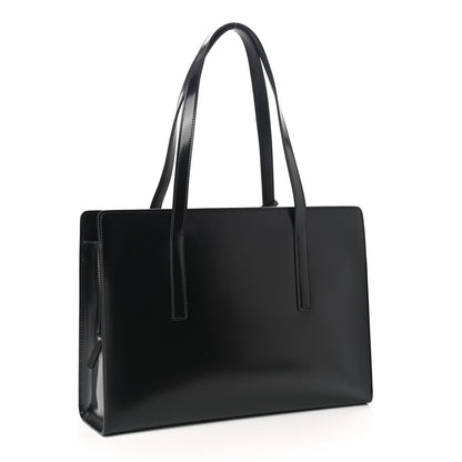 Prada Spazzolato Medium Re-Edition 1995 Double Handle Handbag Black 3 of 10