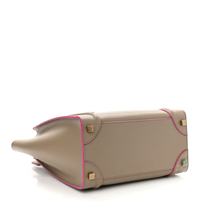 Celine Smooth Calfskin Micro Luggage Beige 4 of 9