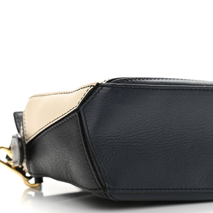 Loewe Calfskin Mini Puzzle Bag Black Cream 9 of 11