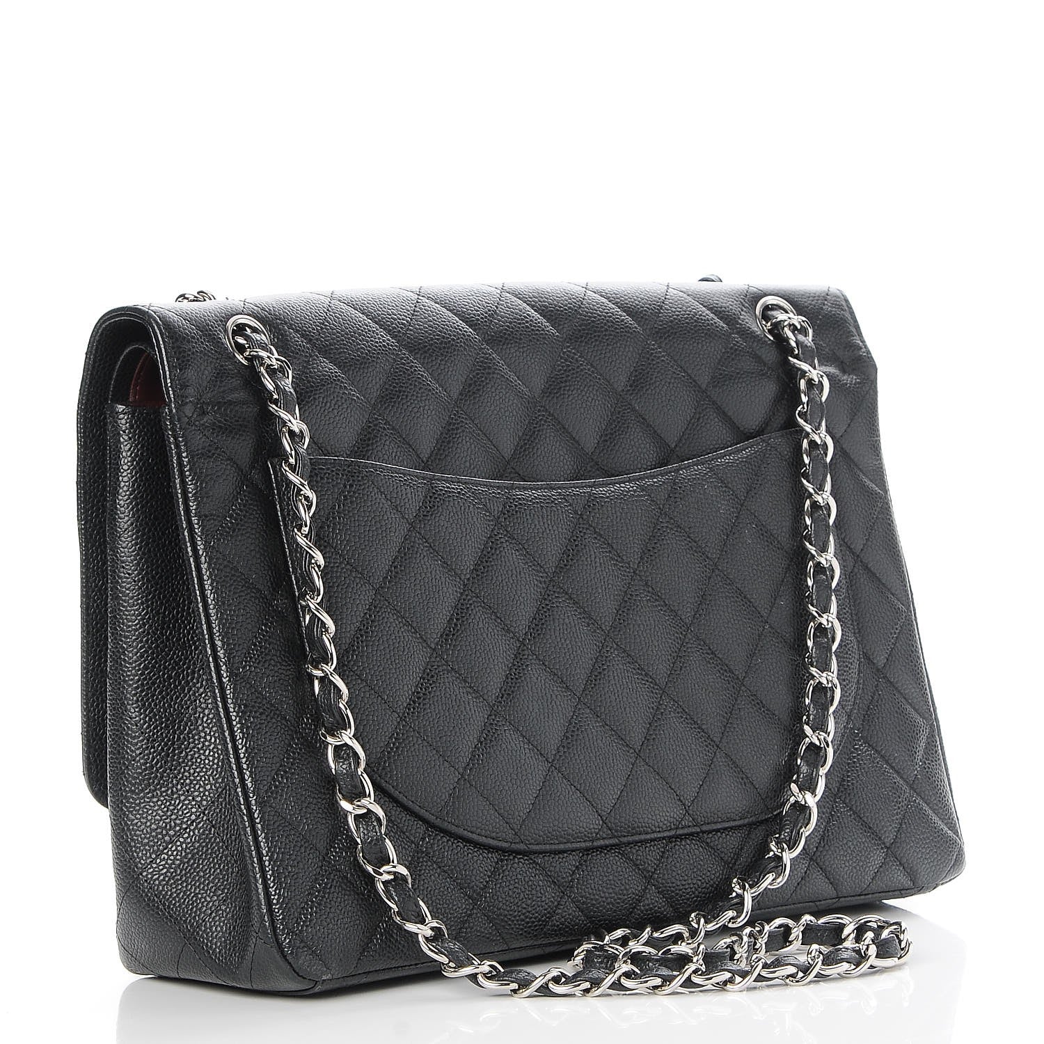 Chanel Caviar Quilted Maxi Double Flap Black 4 of 8