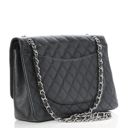Chanel Caviar Quilted Maxi Double Flap Black 4 of 8