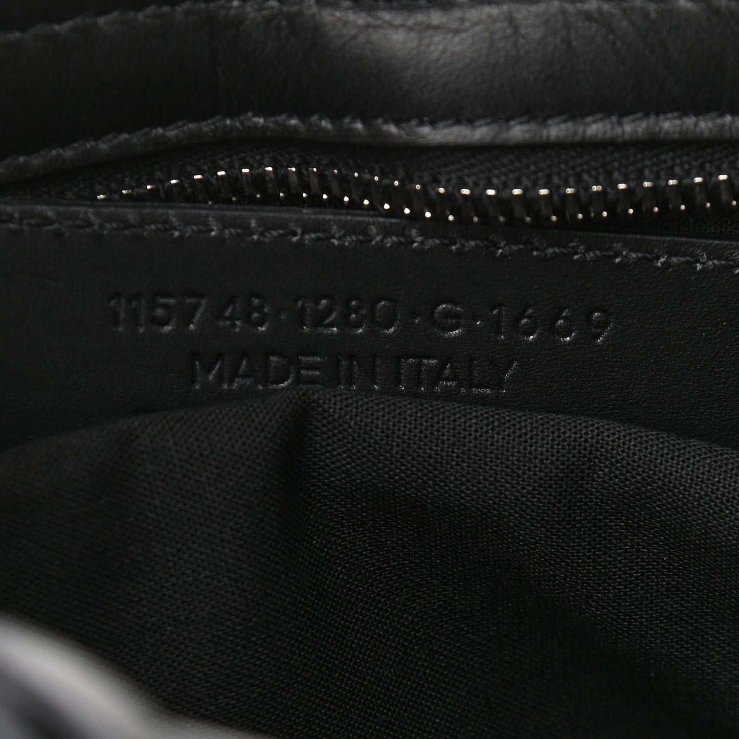 Alpaca Calfskin Classic Silver Hardware City Black