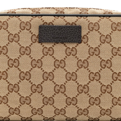 Gucci Monogram Dollar Calfskin Belt Bag Beige Ebony Testa di Moro Marrone Scuro 8 of 10