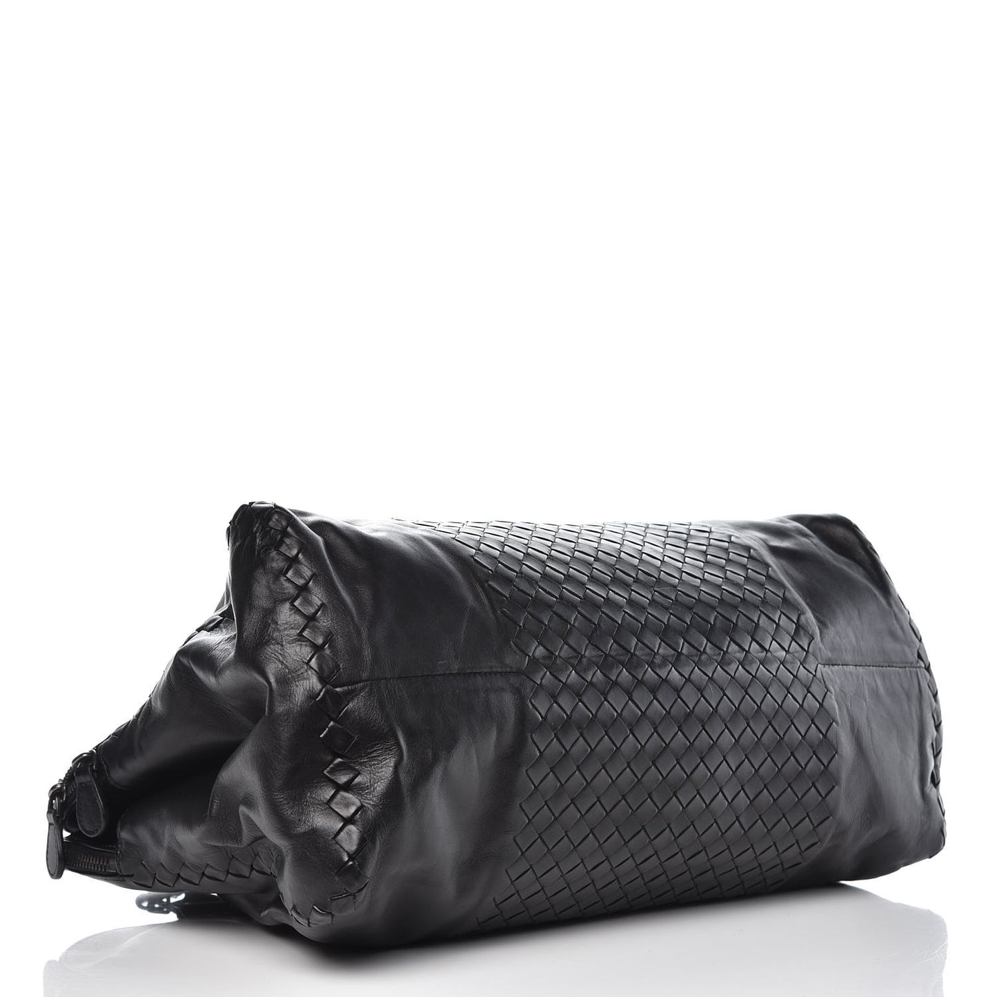 Calfskin Intrecciato Large Leggero Tote Black