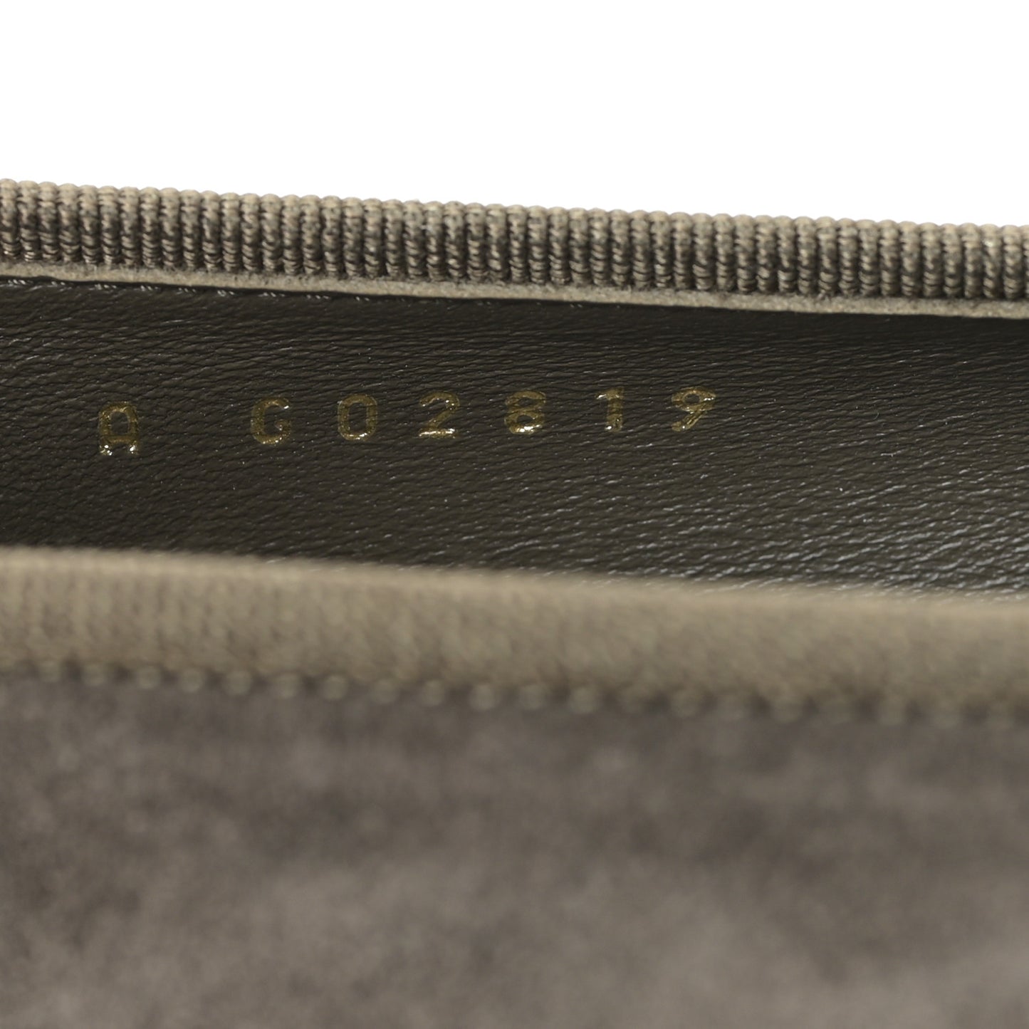 Suede Cap Toe CC Ballerina Flats 36.5 Grey Green