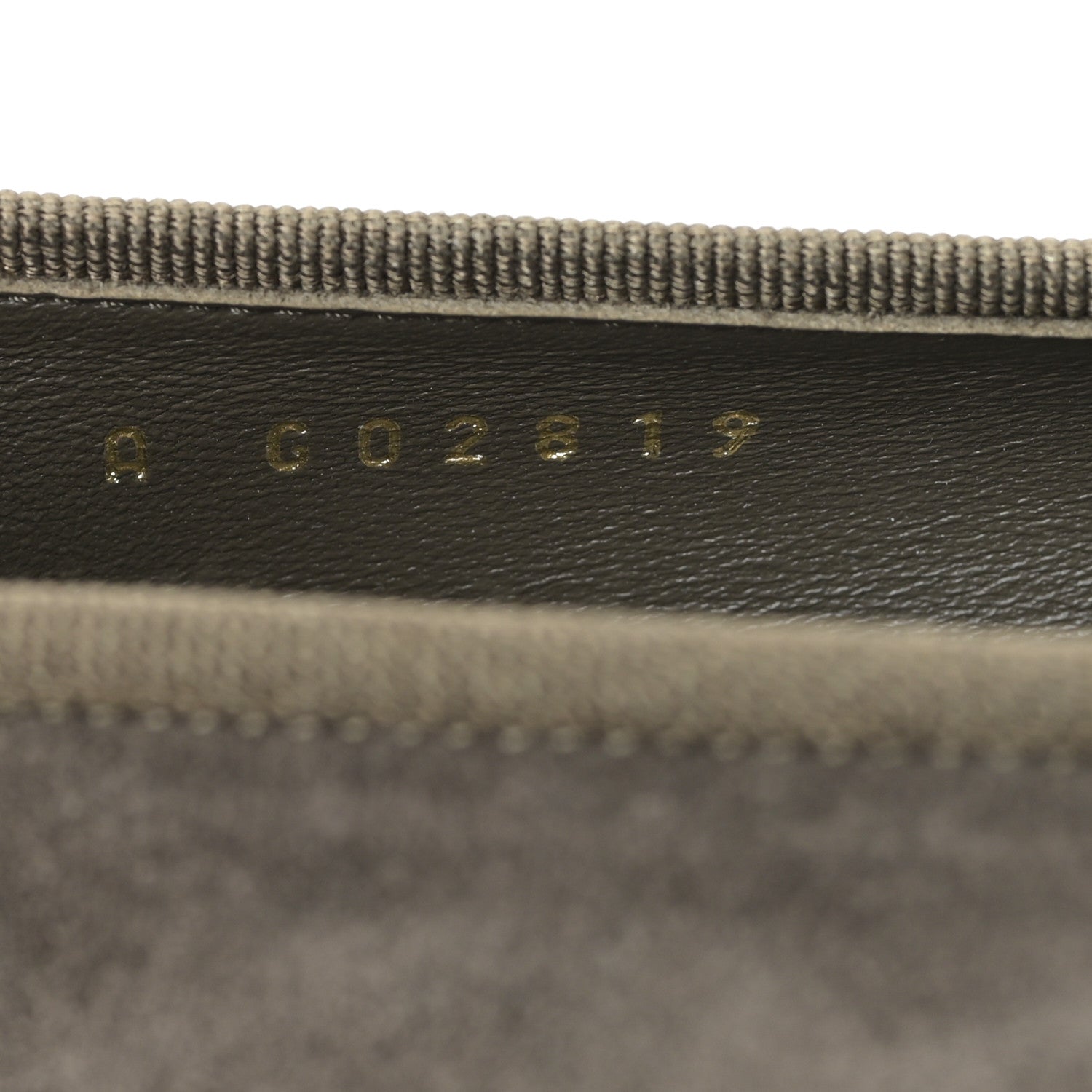 Chanel Suede Cap Toe CC Ballerina Flats 36.5 Grey Green 9 of 9
