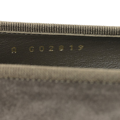 Chanel Suede Cap Toe CC Ballerina Flats 36.5 Grey Green 9 of 9