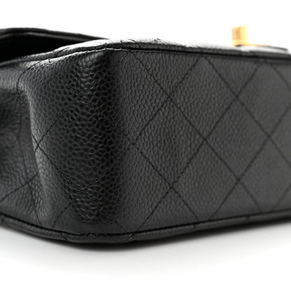 Chanel Caviar Quilted Medium Double Flap Black 9 of 10