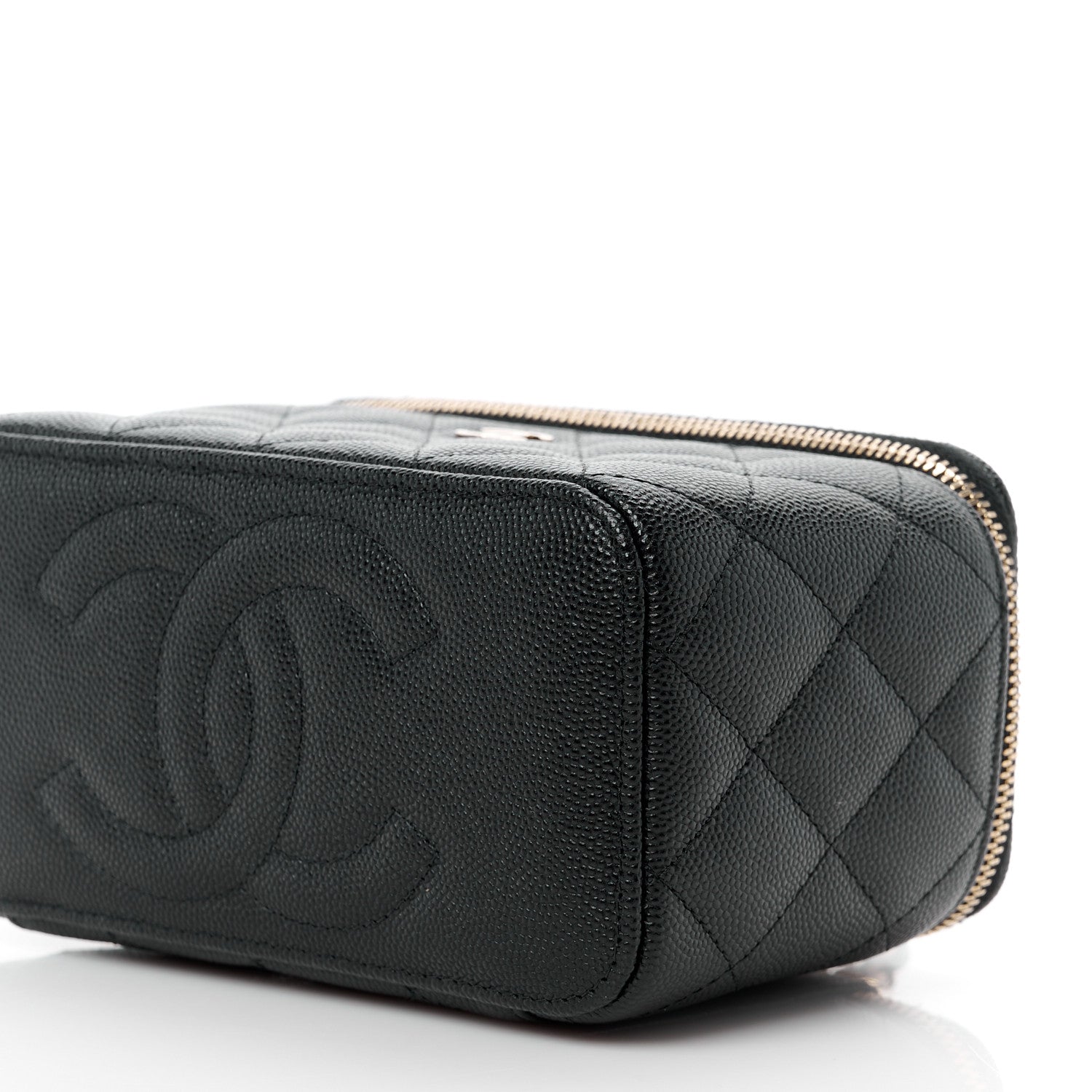 Chanel Caviar Quilted Small Vanity Case With Chain Black 10 of 11