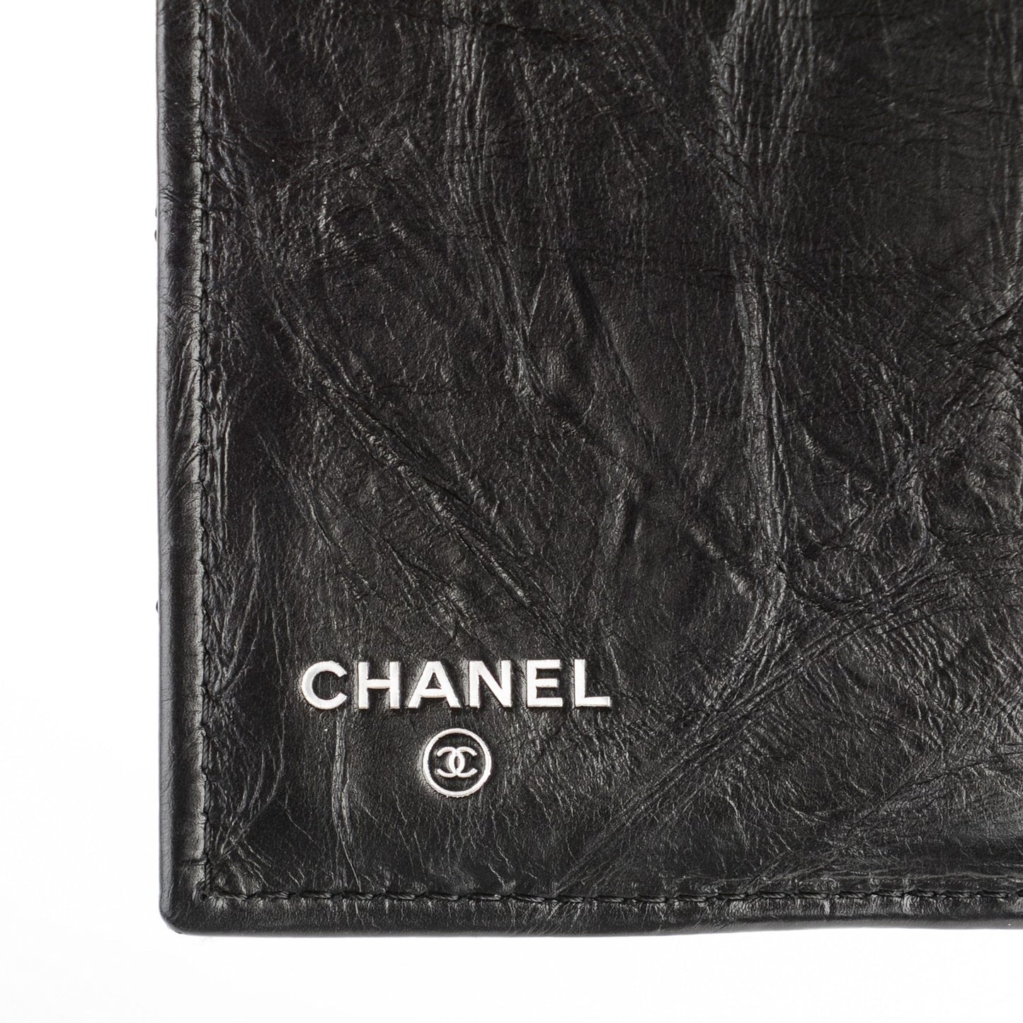 Aged Calfskin Quilted Reissue Compact Wallet Black