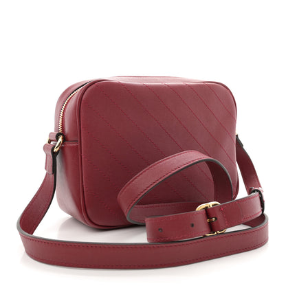 Gucci Sakai Be Green Calfskin Diagonal Stitched Small Blondie Shoulder Bag Rosso 3 of 11