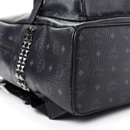 MCM Visetos Medium Side Studs Stark Backpack Black 5 of 8