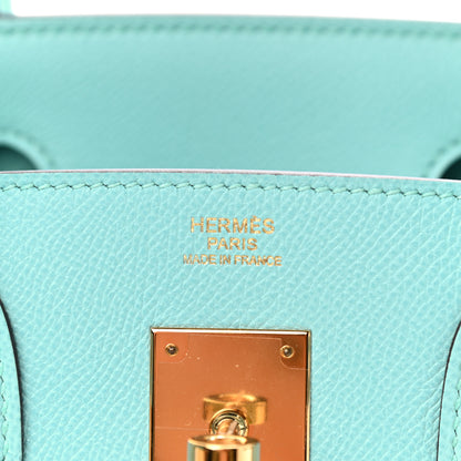 Hermes Epsom Birkin 30 Bleu Atoll 5 of 9