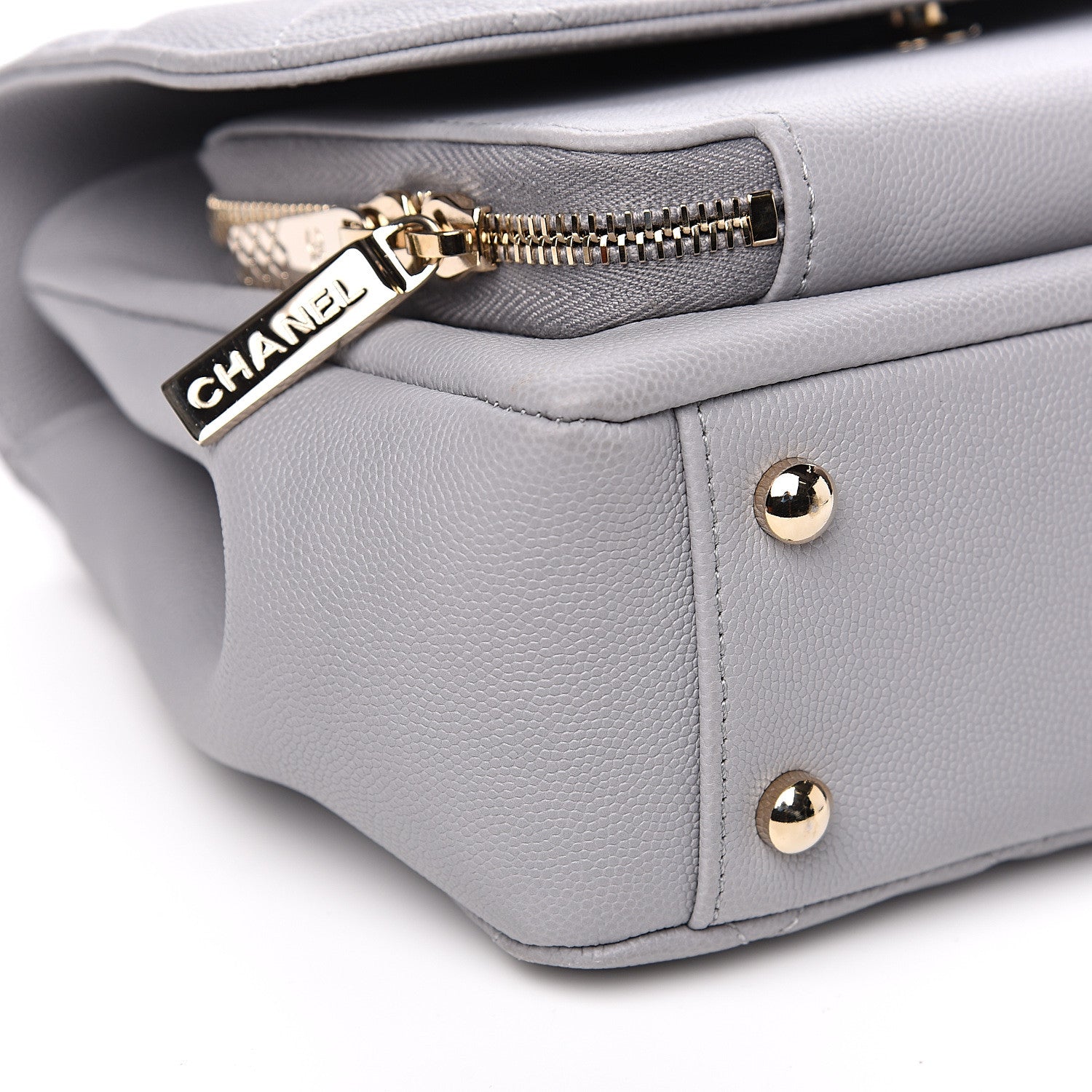 Chanel Caviar Quilted Medium Business Affinity Flap Grey 7 of 8