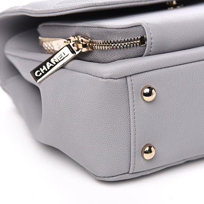 Chanel Caviar Quilted Medium Business Affinity Flap Grey 7 of 8