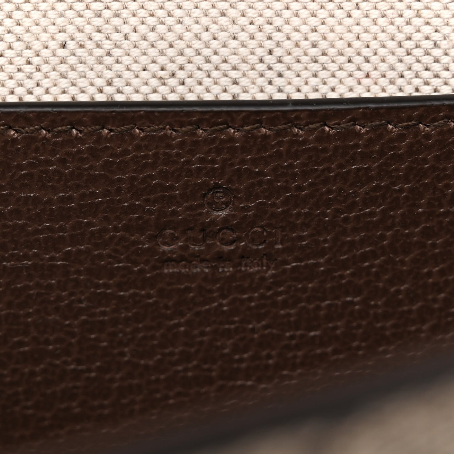 GG Supreme Monogram Textured Dollar Calfskin Web Mini Ophidia Envelope Shoulder Bag Beige Ebony