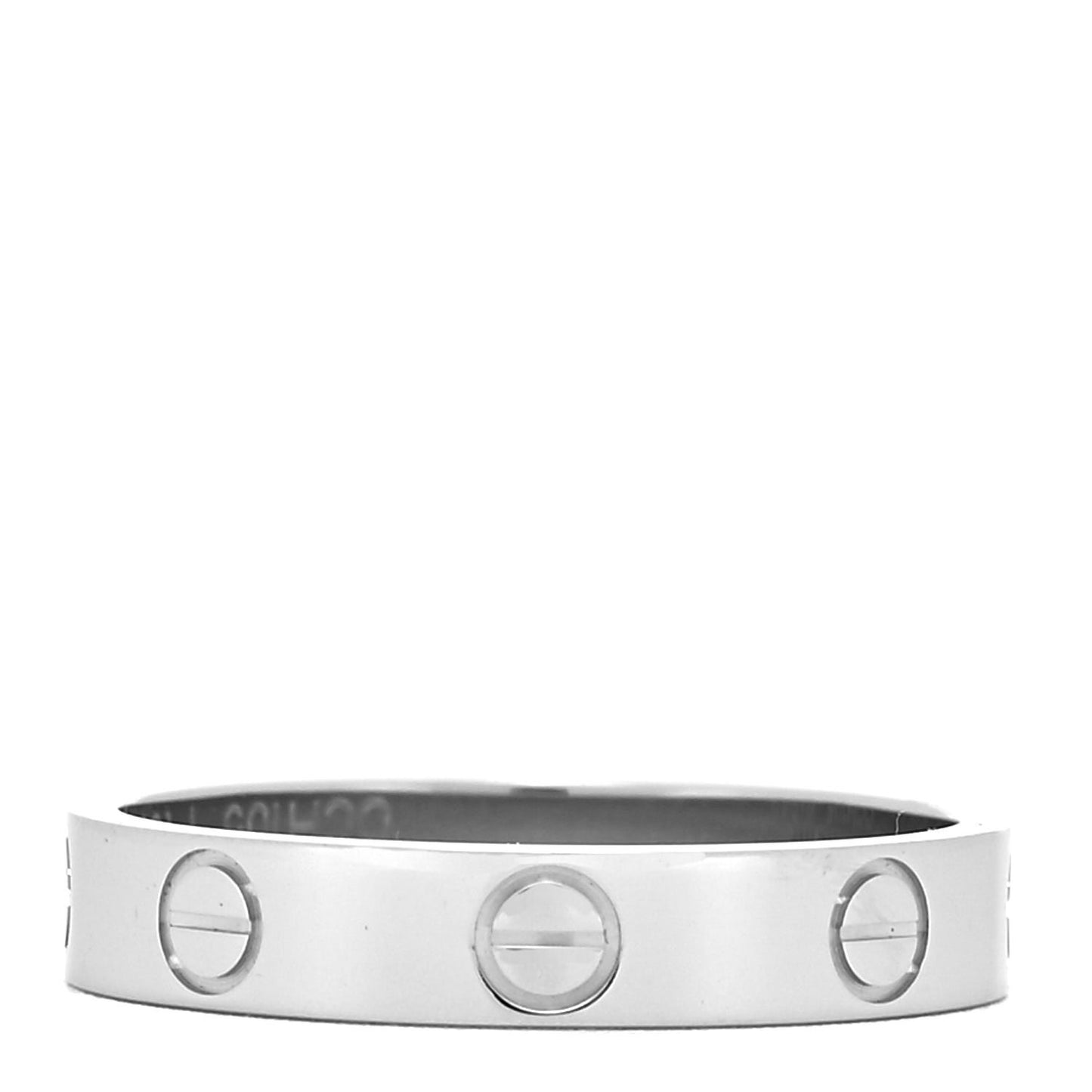 Platinum 3.5mm LOVE Wedding Band Ring 53 6.25