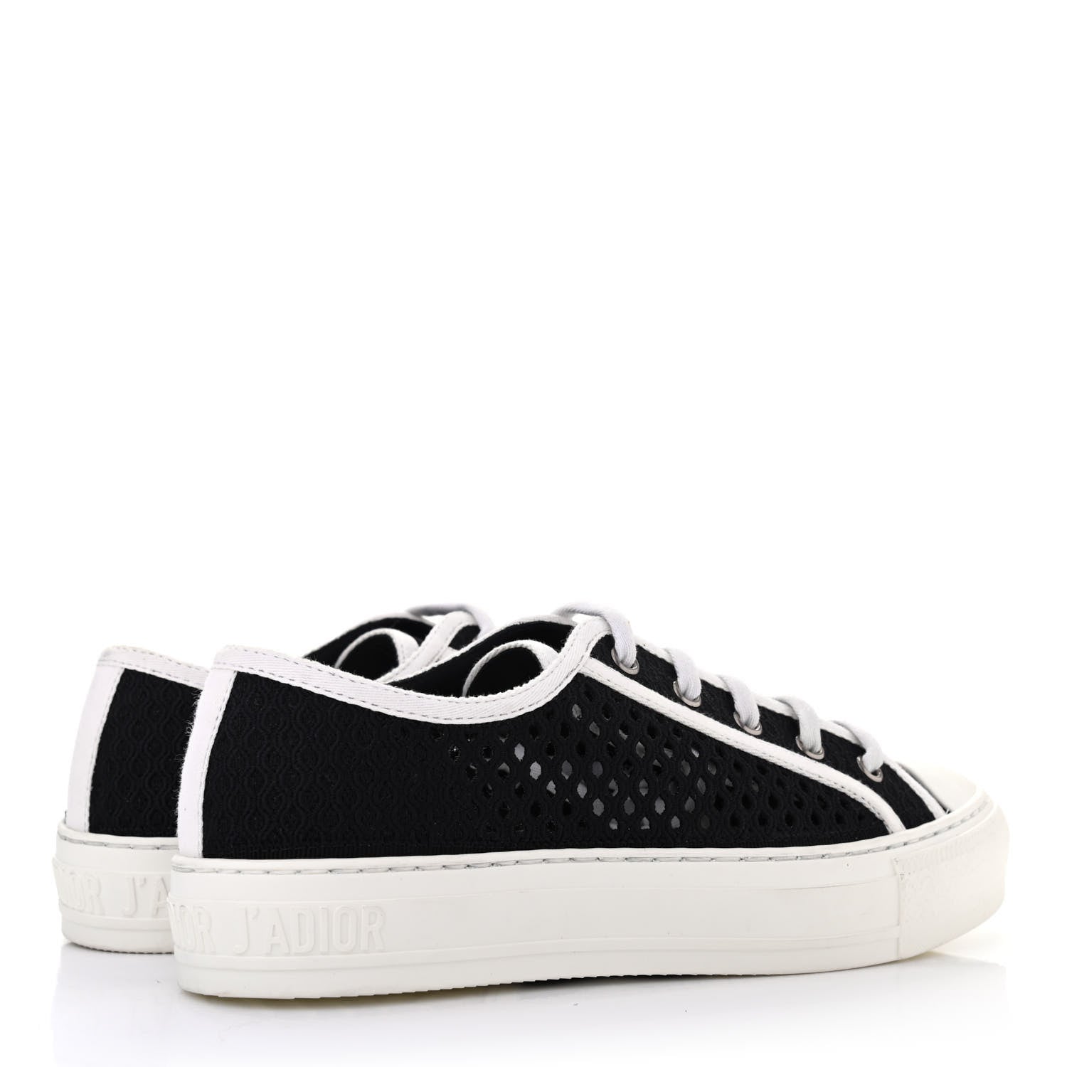 Christian Dior Mesh Walk'n Dior Low Top Sneakers 37 Black 3 of 4
