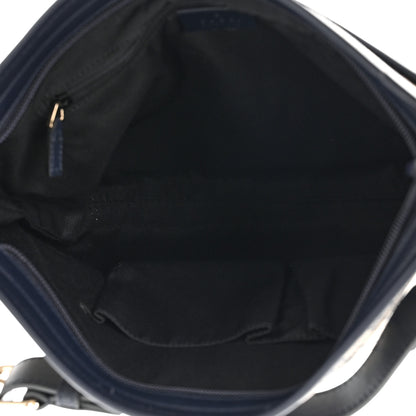 Gucci GG Plus Monogram Medium Flat Messenger Bag Navy 5 of 10