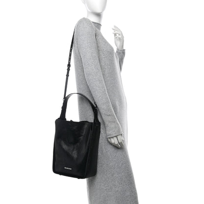 Balenciaga Extra Supple Calfskin Snakeskin Embossed Calfskin Small Tool 2.0 North-South Tote Black 2 of 11