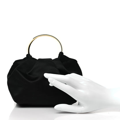 The Row Satin Micro Double Circle Bag Black 2 of 10