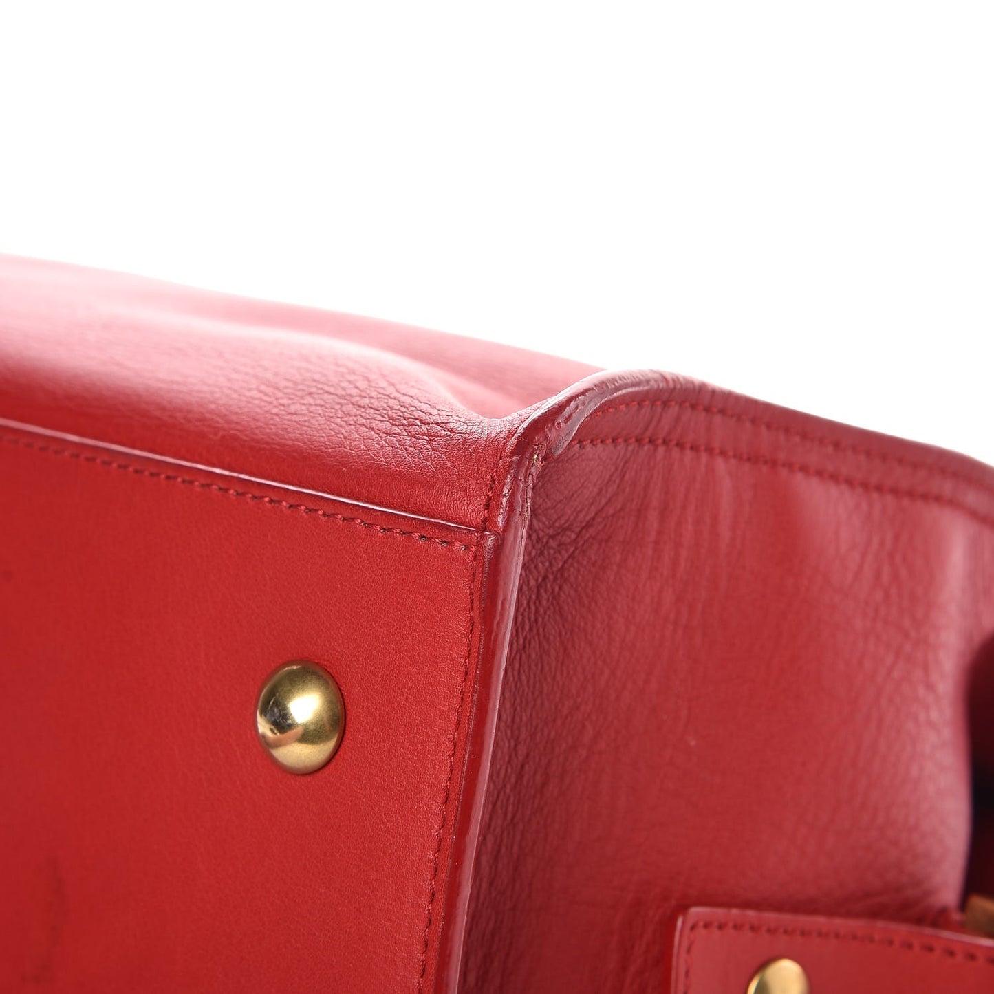 Calfskin Small Classic Y Cabas Rouge Orient