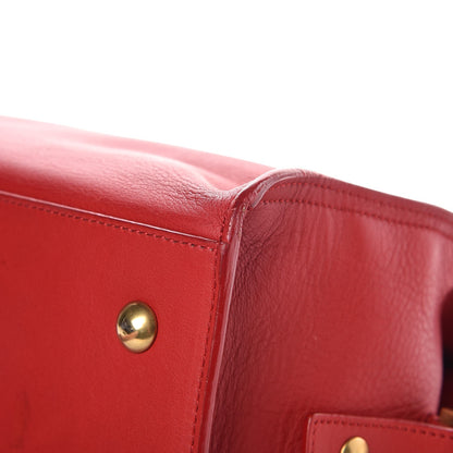 Saint Laurent Calfskin Small Classic Y Cabas Rouge Orient 12 of 15