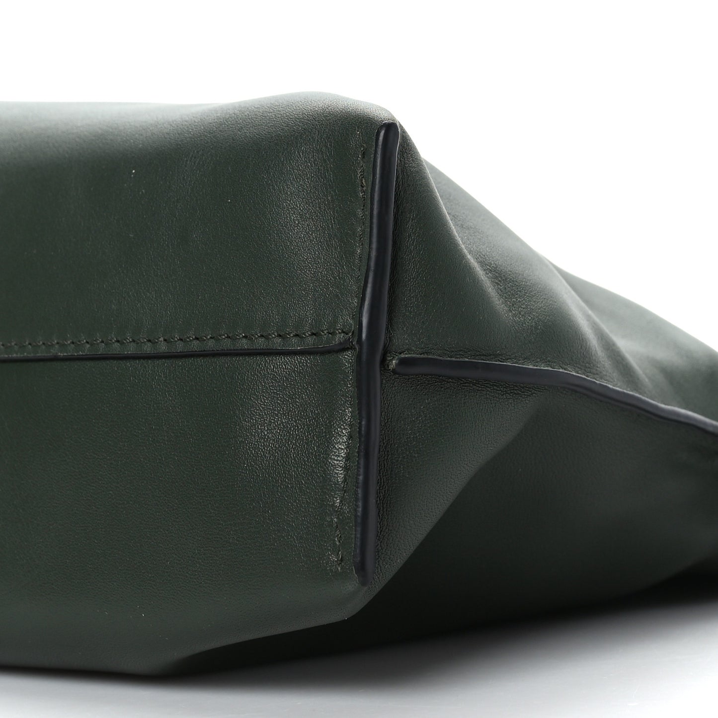 Calfskin Mini Flamenco Knot Clutch Vintage Khaki