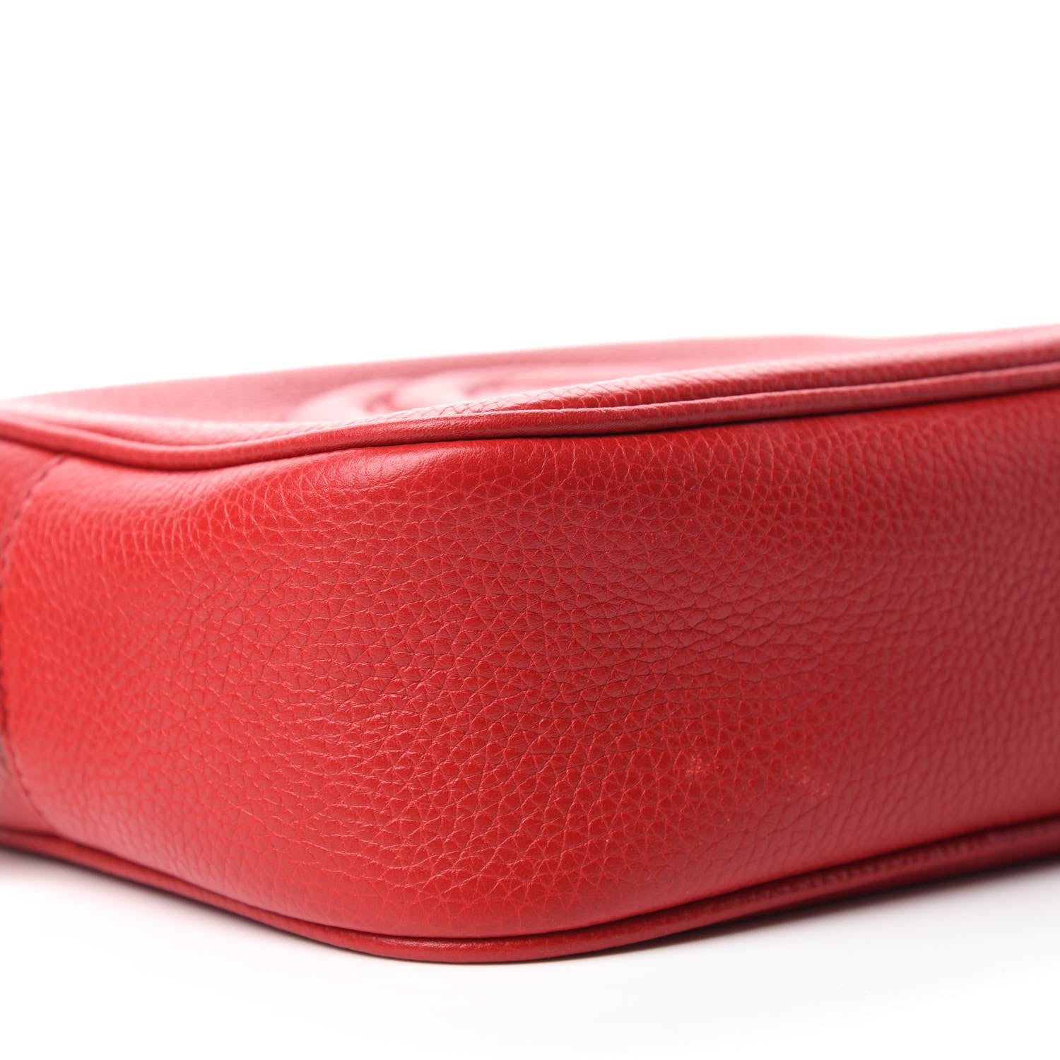 Gucci Pebbled Calfskin Small Soho Disco Bag Tabasco Red 6 of 11